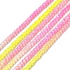 Transparent Gradient Color Glass Beads Strands GLAA-H021-01A-20-2