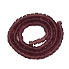 Transparent Frosted Glass Beads Strands GLAA-N072-01A-A17-2