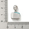 304 Stainless Steel European Dangle Charms STAS-U005-40P-3