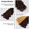 4Pcs 4 Colors High Temperature Fiber Long Instant Noodle Curly Hairstyle Doll Wig Hair DOLL-DC0001-03-4