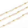 3.28 Feet Handmade Natural Rose Quartz Beaded Chains X-CHC-E021-01D-1