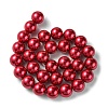 Eco-Friendly Glass Pearl Beads Strands X-HY-A008-14mm-RB084-2