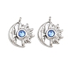 304 Stainless Steel Rhinestone Pendants STAS-Z166-24P-03-1