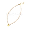 Heart Pendant Necklace for Girl Women NJEW-JN03682-02-2