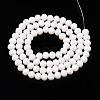 Opaque Solid Color Glass Beads Strands X-EGLA-A034-P6mm-D17-3