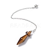 Natural Tiger Eye Pointed Dowsing Pendulums AJEW-B020-05P-02-2