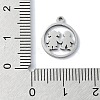 Non-Tarnish 304 Stainless Steel Charms STAS-C097-37P-3