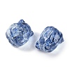 Transparent Spray Paint Glass Beads GLAA-H035-01J-2