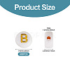 500Pcs Plating Acrylic Beads PACR-TADJ0001-01B-3