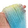 Transparent Painted Glass Beads Strands DGLA-A034-T4mm-A13-2