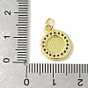 Brass Micro Pave Cubic Zirconia Charms KK-M283-21B-02-3