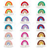 DICOSMETIC 18Pcs 9 Colors Polycotton(Polyester Cotton) Rainbow Wall Hanging FIND-DC0002-90-1