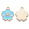 Alloy Enamel Pendants X-ENAM-S121-115C-1