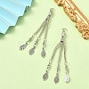 Tibetan Style Alloy Feather Tassel Big Pendants FIND-YW0003-92F-2