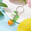 Fruits & Leaf Acrylic Pendant Keychain KEYC-JKC00680-02-2