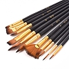 Wood Handle Paint Brushes Set TOOL-WH0119-22-3