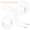WADORN 2Pcs 2 Style ABS Plastic Imitation Pearl Beaded Bag Handles FIND-WR0006-64-3