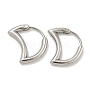 316 Surgical Stainless Steel Hoop Earrings EJEW-D096-18H-AS-1
