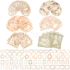 CRASPIRE 12Sets 6 Styles  Lace Frame Scrapbook Paper Pad DIY-CP0008-90-1