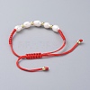 Braided Bead Bracelets BJEW-JB04821-5