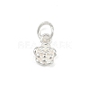925 Sterling Silver Flower Charms STER-K183-14S-1