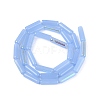 Electroplate Imitation Jade Glass Beads Strands EGLA-Q132-02A-D04-2