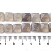 Natural Grey Agate Beads Strands G-K359-B12-01-5