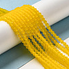 Imitate Austrian Crystal Frosted Glass Beads Strands EGLA-A039-T2mm-MD22-4