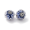 Handmade Resin Indonesia Round Beads IPDL-P005-21AS-01-2
