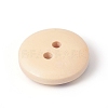 2-Hole Print Wood Buttons WOOD-E010-15-3