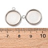 Non-Tarnish 304 Stainless Steel Pendant Cabochon Settings LS-X-STAS-K202-03E-P-3