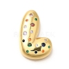 Brass Cubic Zirconia Pendants KK-M295-13G-L-1