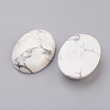 Natural Howlite Flat Back Cabochons G-G741-30x40mm-19-2