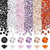 300Pcs 6 Colors Diamond Shape Grade A Cubic Zirconia Cabochons ZIRC-PH0001-43B-06-1