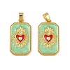 Brass Enamel Pendants KK-L190-008G-02-1