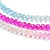Transparent Painted Glass Beads Strands DGLA-A034-T3mm-A14-4