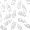 50Pcs Glass Bottle Pendant Decoration BOTT-FS0001-06-2