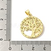 Brass Micro Pave Cubic Zirconia Pendants KK-Z042-25G-03-3