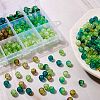 300Pcs 6 Colors Spray Painted Crackle Glass Beads CCG-SZ0001-11D-4