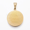 Real 18K Gold Plated 304 Stainless Steel Pendants X-STAS-H372-01I-2