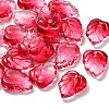 Autumn Theme Two-Tone Transparent Glass Charms GLAA-YW0001-53D-2
