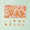 120Pcs 6 Styles Spray Painted Glass Pendants GLAA-FS0002-20-6