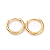 Brass Huggie Hoop Earrings KK-D063-04G-1