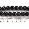 Natural Black Onyx Round Bead Strands G-R198-10mm-5