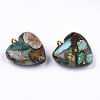 Assembled Bronzite and Imperial Jasper Pendants G-T111-04J-2