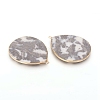 Natural Zebra Jasper Pendants G-E526-01I-3