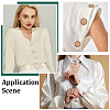 40Pcs 2 Colors Alloy Rhinestone Shank Buttons BUTT-ME0001-29-5