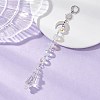 Glass Cone Round Hanging Suncatchers HJEW-JM04604-02-1