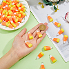 DICOSMETIC 50Pcs Candy Corn Halloween Acrylic Pendants SACR-DC0001-11-3