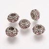 Antique Silver Plated Alloy Rhinestone Beads RB-J503-23AS-1